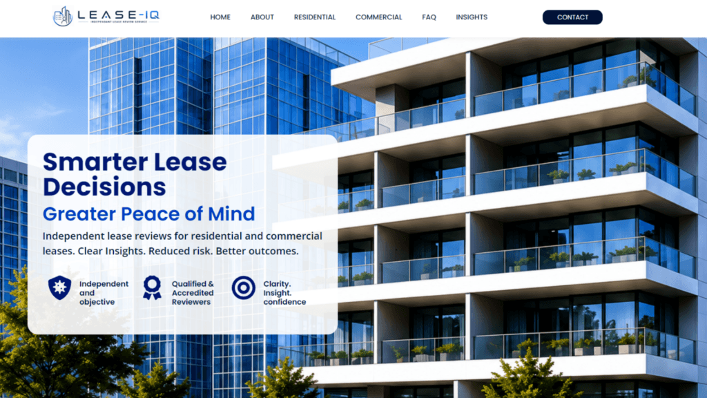 Full Website Build and Content Strategy for Lease IQ