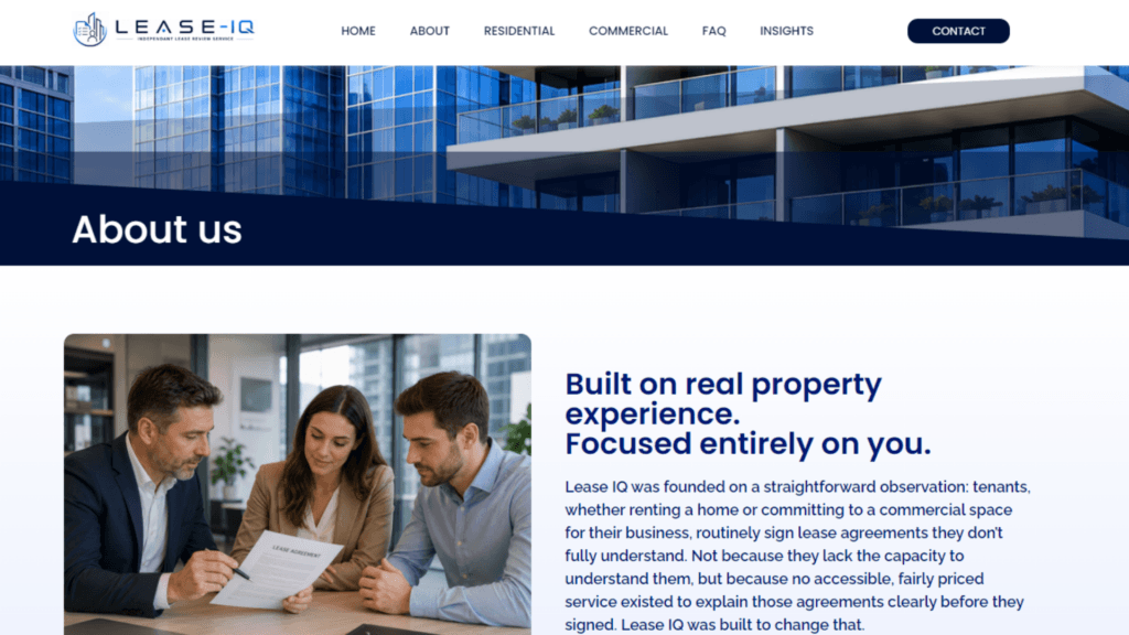 Client Project, Lease-IQ